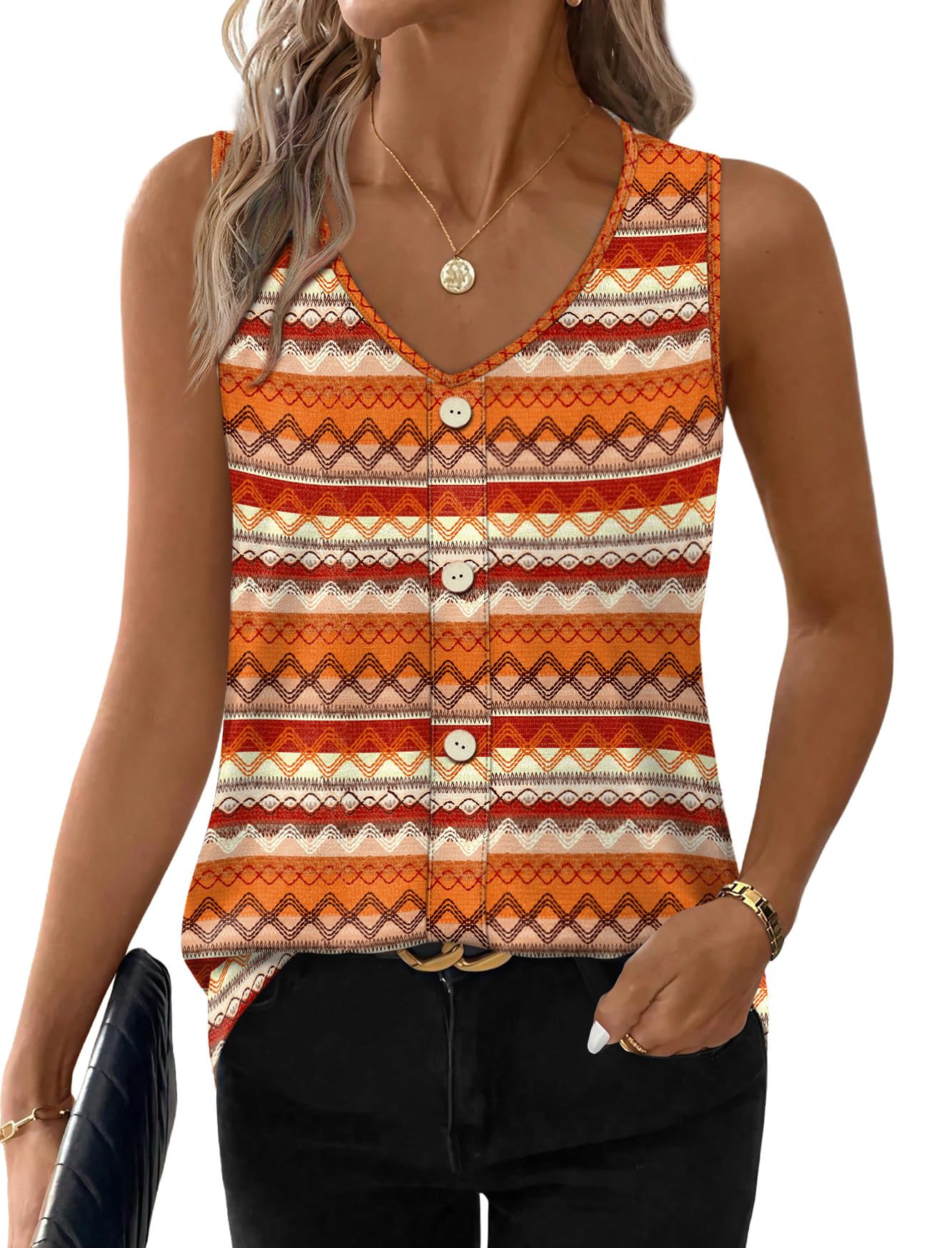 Aokosor Ladies Tops Vest Scoop Neck Sleeveless Eyelet Embroidery Tank Women Summer Clothes